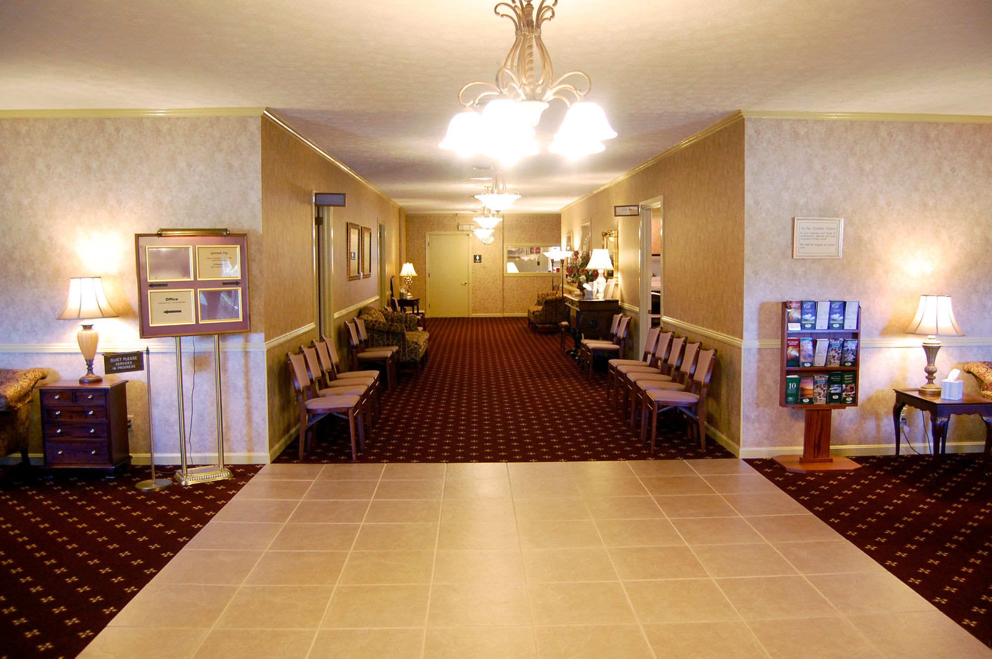 Lobby at Smith Memory Chapel