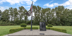 Veterans memorial at Floral Hills Cemetery. 
