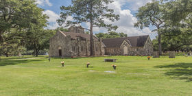 Front exterior chapel at Brookside Memorial Park. 
