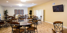 Reception room at Miller Mies Downey Mortuary