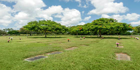 Cemetery grounds at Lake Worth Memory Gardens