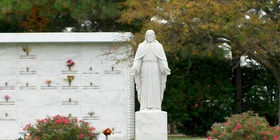 Christ Statuary at Hampton Memorial Gardens 
