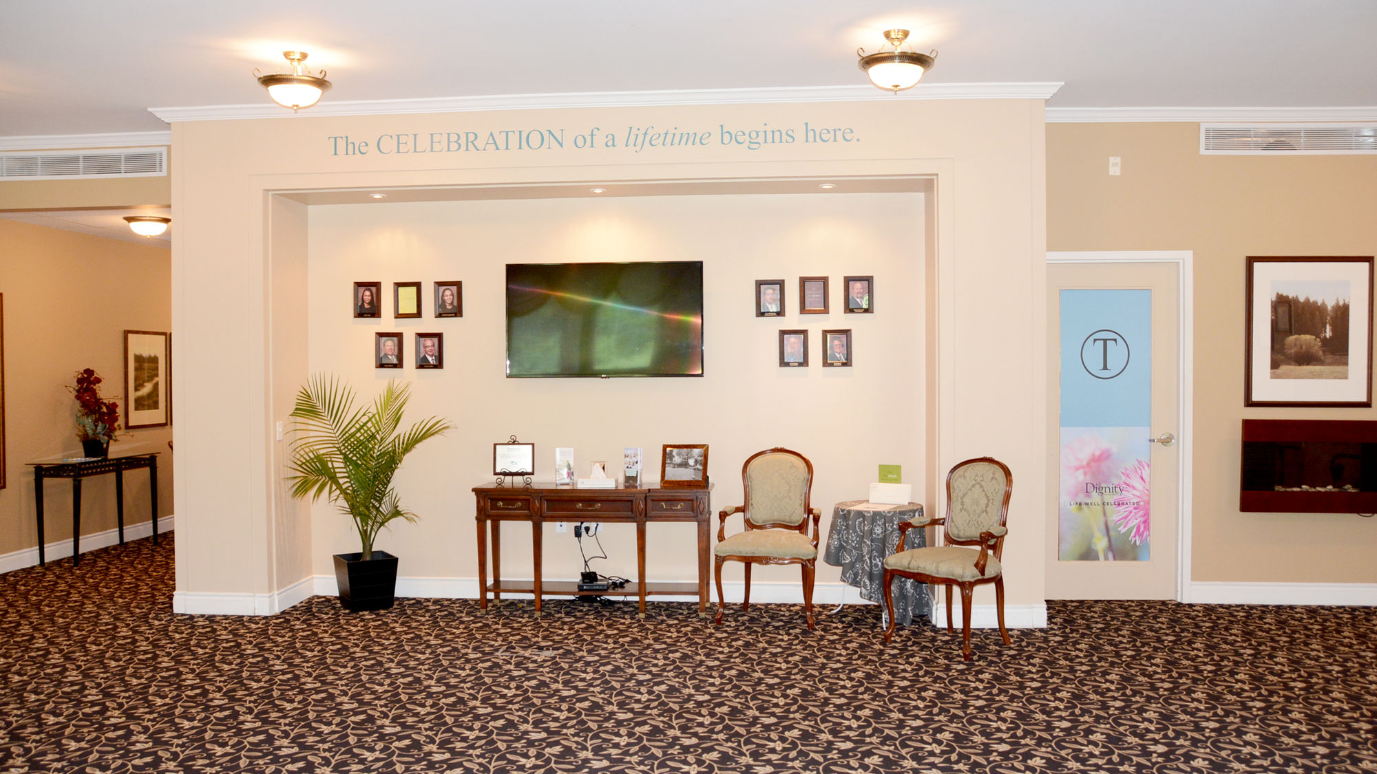 Lobby at Thompson Funeral Home