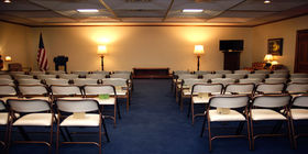 Main chapel at Gebhart-Schmidt-Parramore Funeral Home
