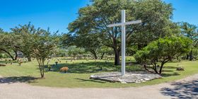 Special landscaping feature at Cook-Walden/Forest Oaks Memorial Park