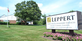 Signage at Leppert Mortuaries – Carmel