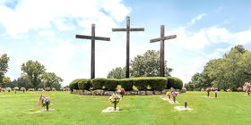 Special Landscaping Feature at Oakwood Memorial Gardens