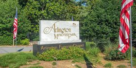 Arlington Memorial Park entrance signage