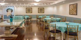 Reception room at Forest Lawn Funeral Home
