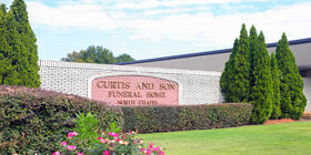 Signage at Curtis and Son Funeral Home