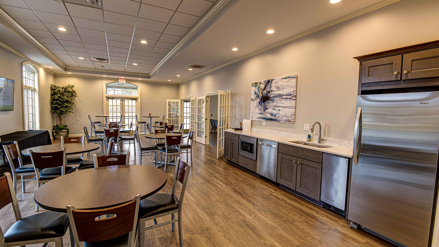 Reception Room at Kraft Funeral Service & Kraft-Graceland Memorial Park