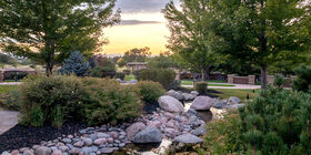 Special landscaping feature at Olinger Chapel Hill Mortuary & Cemetery