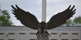 Statue in the Veterans Field of Valor at Crown Hill Funeral Home and Cemetery 
