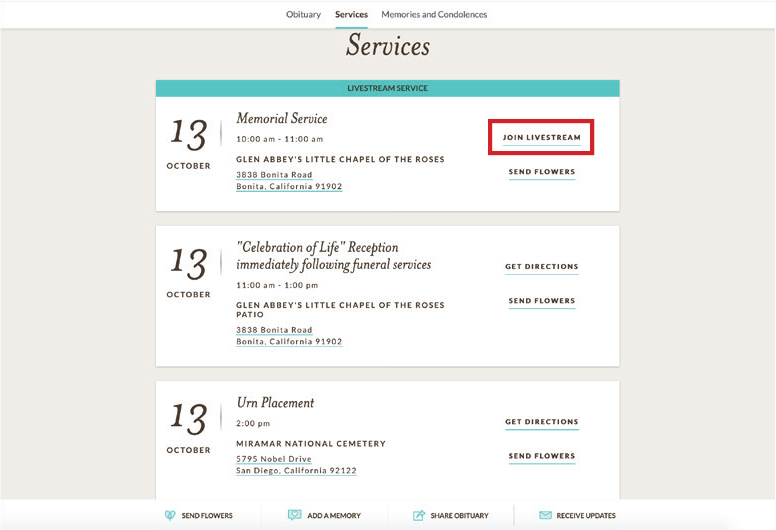 join livestream link screenshot