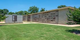 Mausoleum exterior at Elmwood Cemetery & Mausoleum.