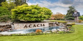 Entrance to the grounds of Acacia Memorial Park & Funeral Home