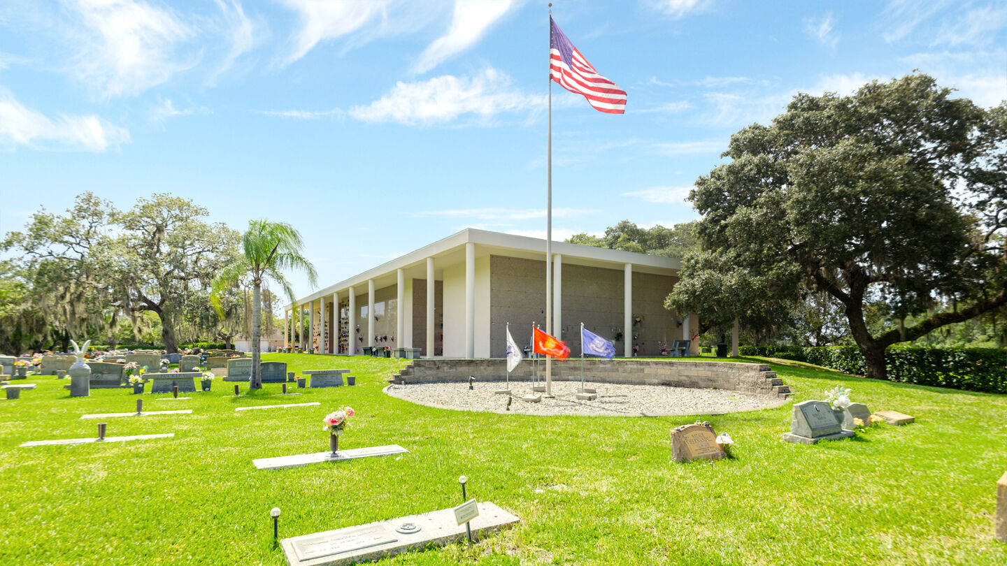 Veterans section at Craig Flagler Palms Funeral Home & Flagler Memorial Gardens