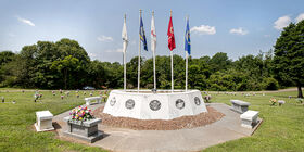 Veterans section at Parklawn Memorial Gardens