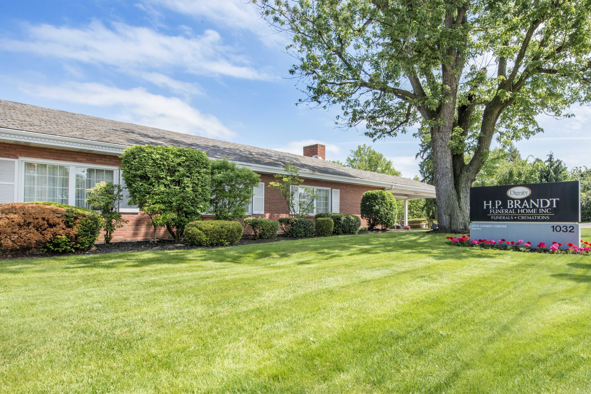 Front exterior at H.P. Brandt Funeral Home Inc.
