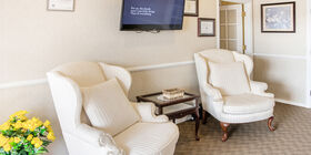Sitting area at East Lawn Funeral Home & Memorial Gardens
