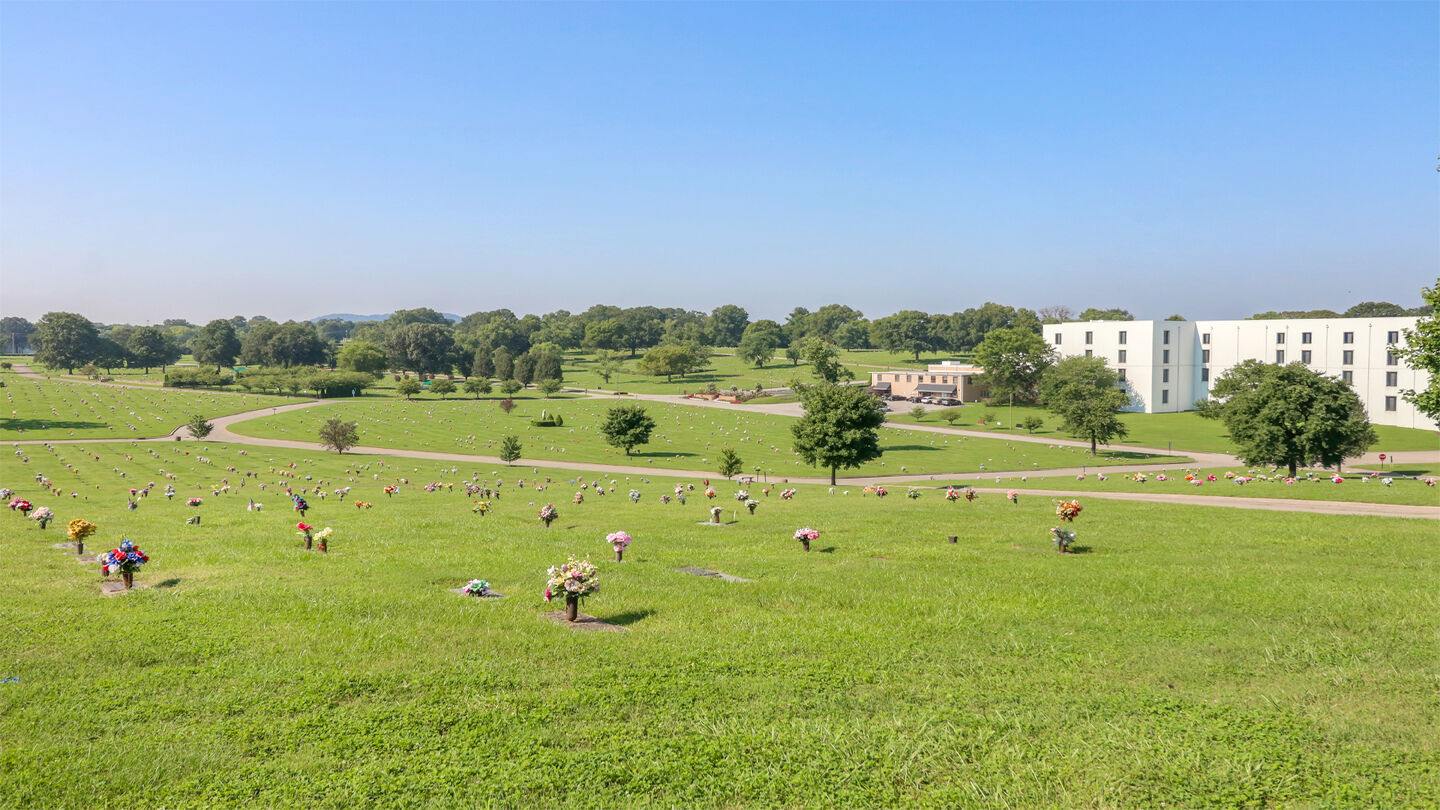 Cemetery grounds at Woodlawn-Roesch-Patton Funeral Home & Memorial Park