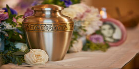 cremation urn display