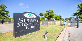 Signage at Primrose Funeral Service & Sunset Memorial Park Cemetery