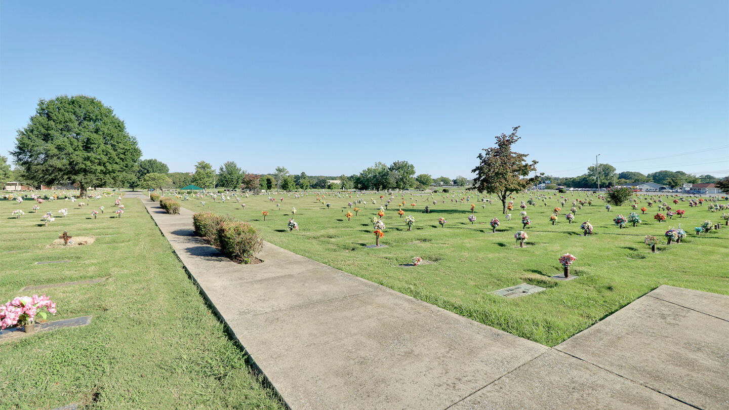 Cemetery grounds at Roselawn Funeral Home & Memorial Gardens
