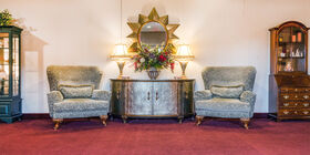 Sitting area at Linn-Honeycutt Funeral Home