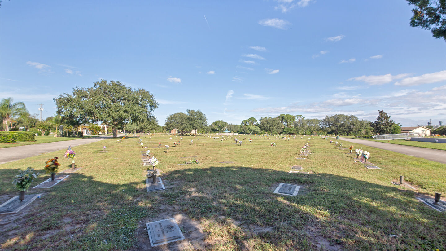 Cemetery grounds at Life Event Center at Cocoa Memorial Park