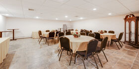 Basic reception venue at Riverside-Nassau North Chapels