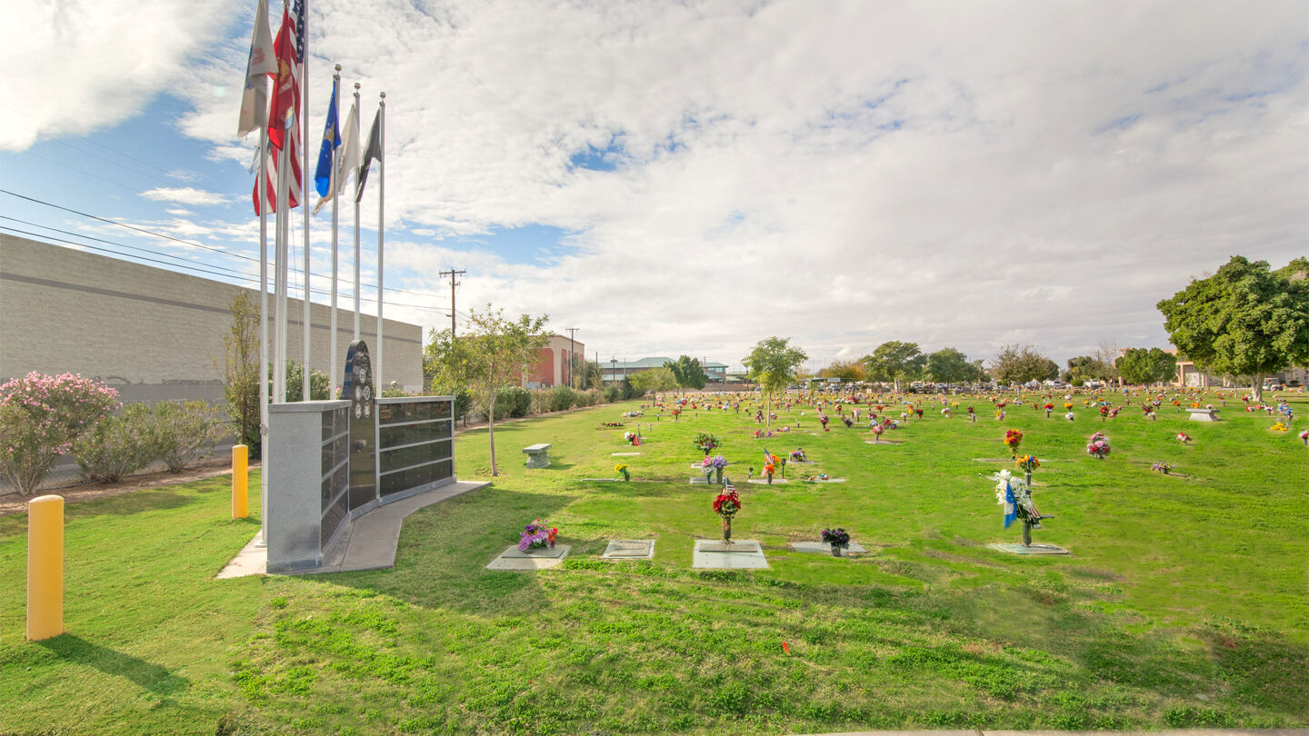 Cemetery grounds at Johnson Mortuary & Desert Lawn Memorial Park