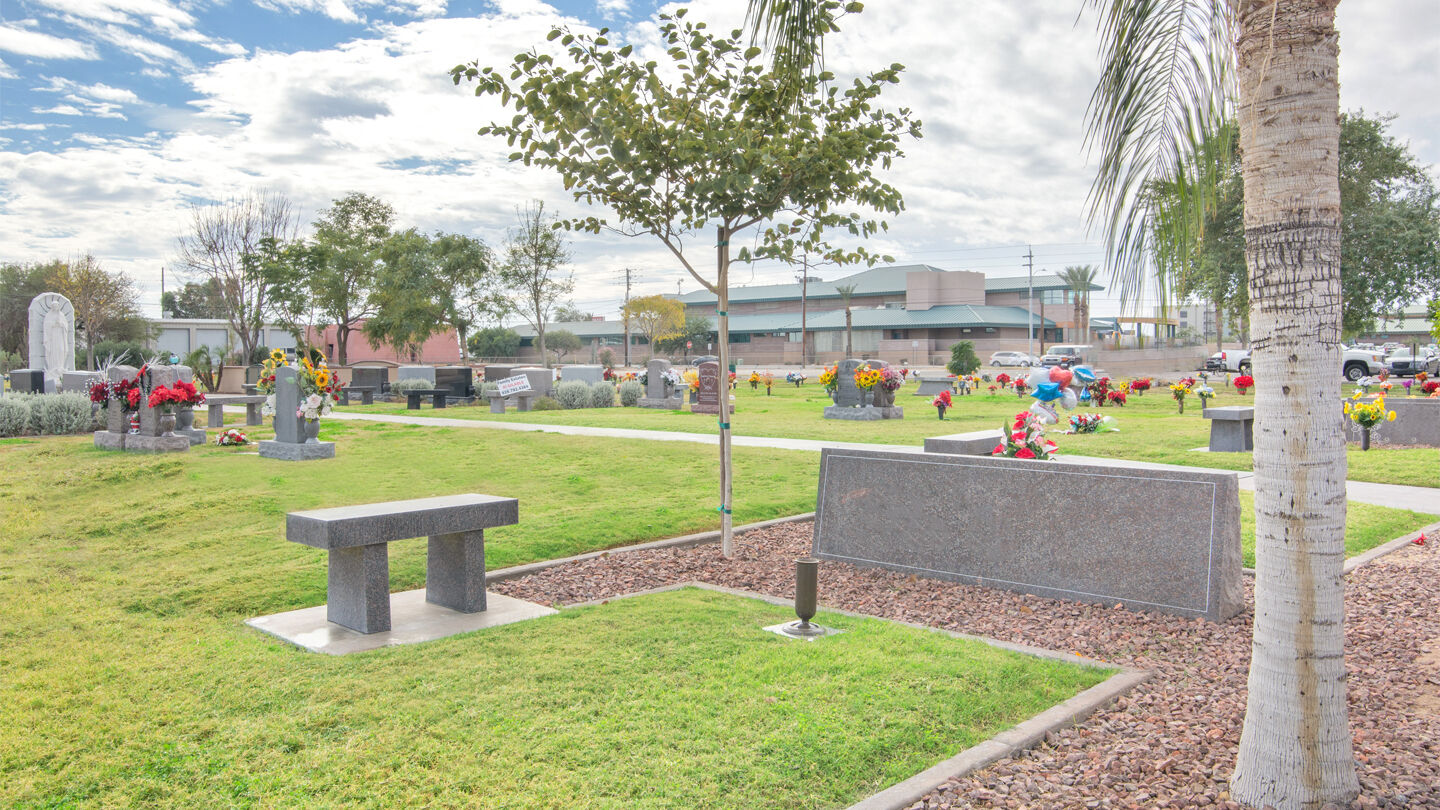 Cemetery grounds at Johnson Mortuary & Desert Lawn Memorial Park