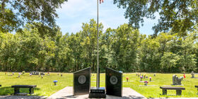 Veterans sections at Hardage - Giddens Holly Hill Funeral Home & Holly Hill Memorial Park