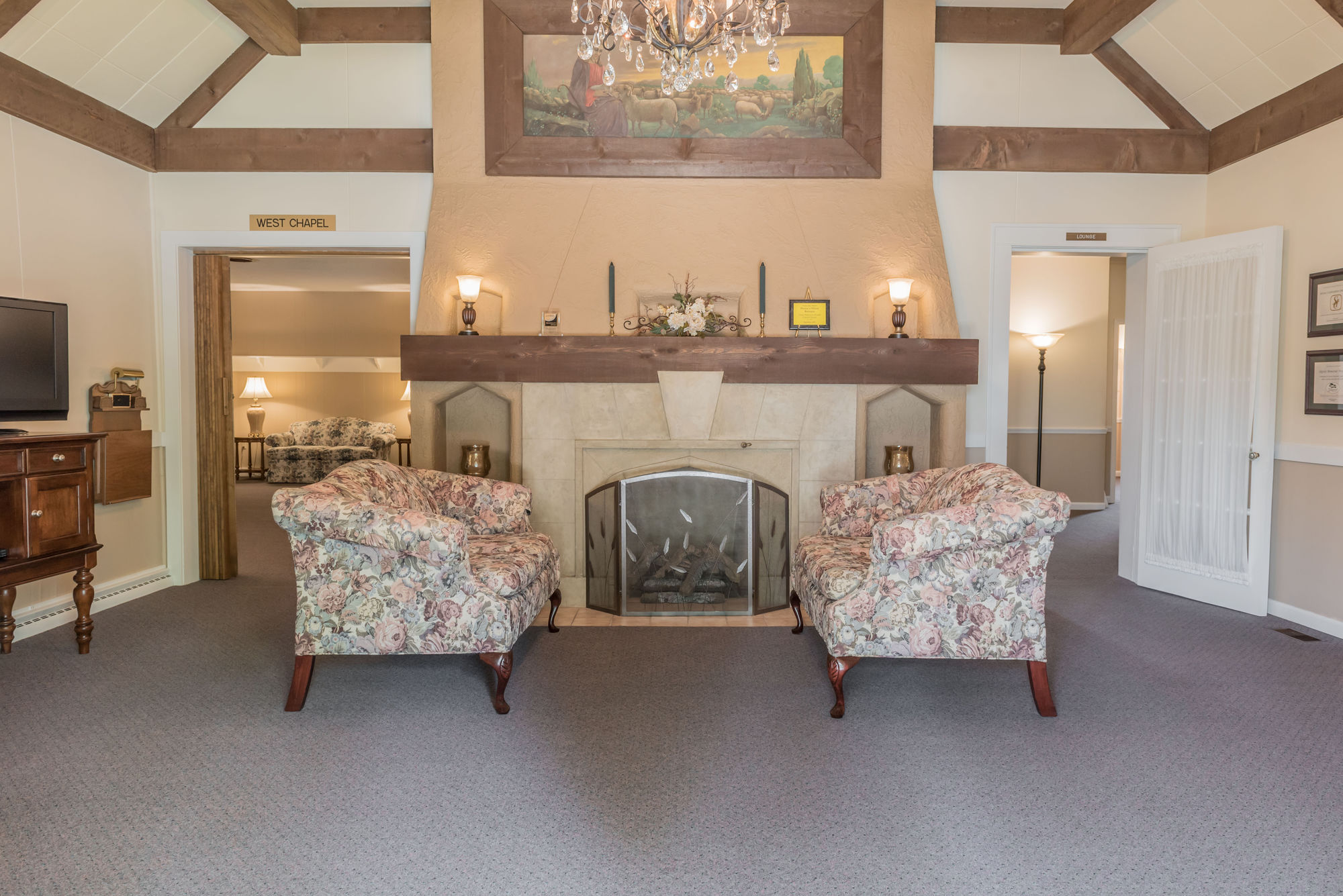 Lobby at Elzey-Patterson-Rodak Funeral Home