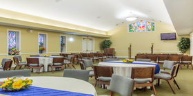 Reception area at Blount and Curry Funeral Home Oldsmar West Hillsborough Chapel
