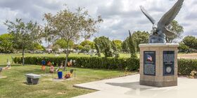 Veterans section at Harbor Lawn-Mt. Olive Memorial Park & Mortuary