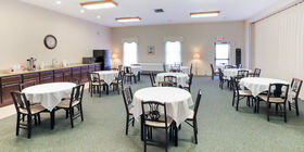 Basic reception venue at Edward Swanson & Son Funeral Home