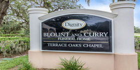 Signage at Blount & Curry, Terrace Oaks Funeral Home and Crematory