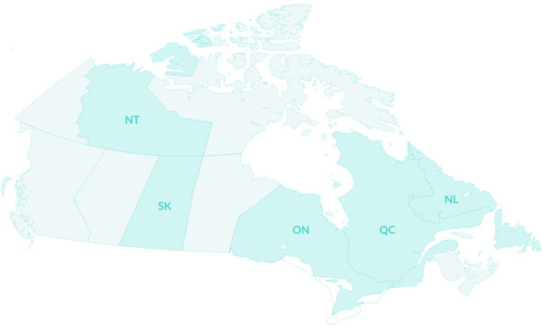 Canada water cremation map