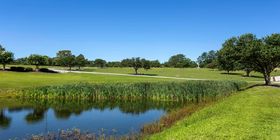 Water feature at Southland Memorial Gardens