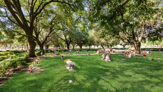 Cemetery grounds at Grove Hill Funeral Home & Memorial Park