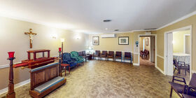 Visitation room at Inverness Funeral Home
