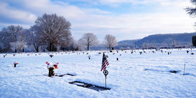Cemetery grounds at Newark Memorial Gardens