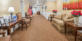 Sitting area at James Funeral Home