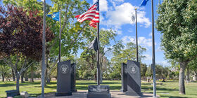Veterans section at Joshua Mortuary & Joshua Memorial Park