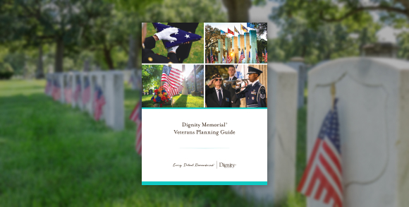 Veterans guide with background