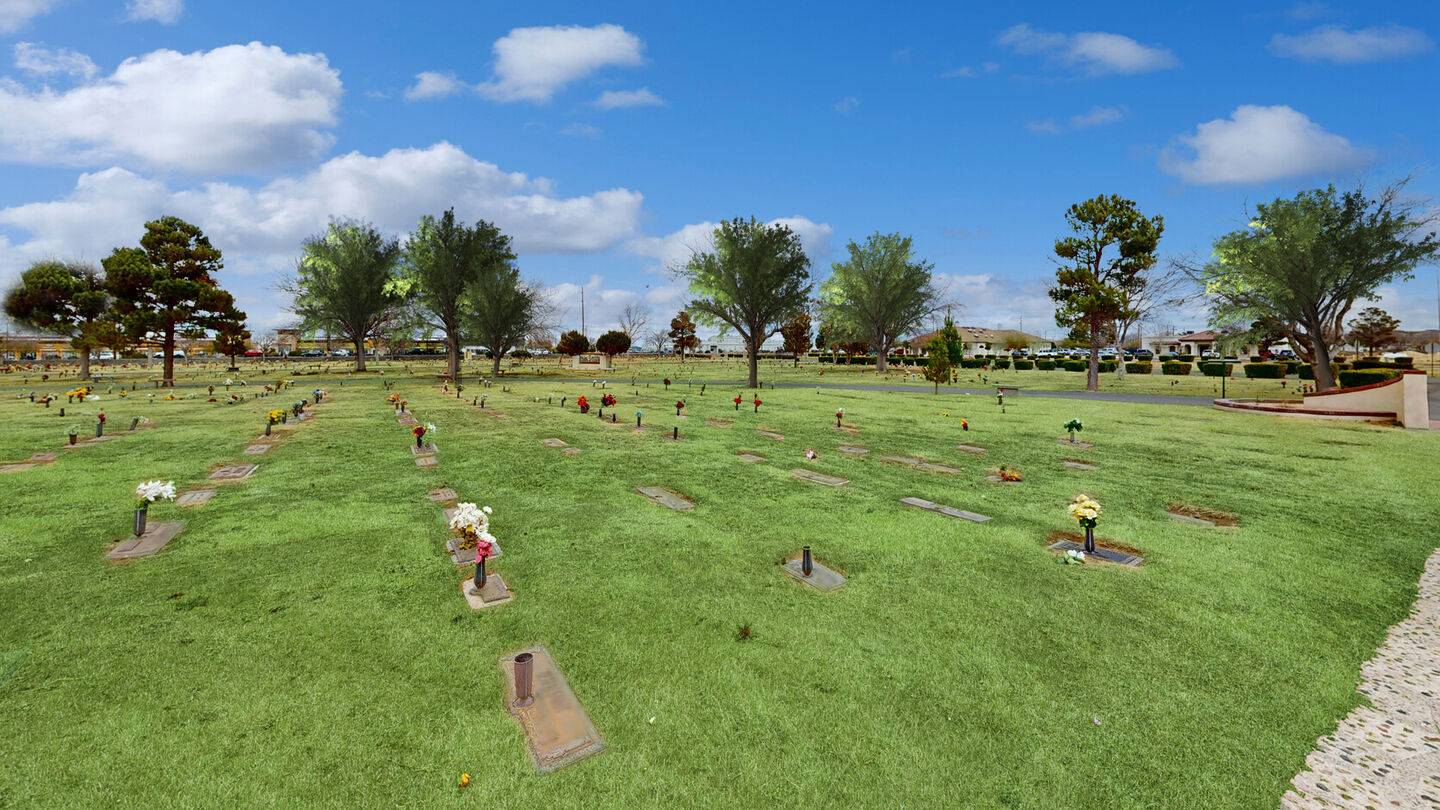 Cemetery grounds at Funeraria Del Angel Evergreen East & Evergreen Cemetery East