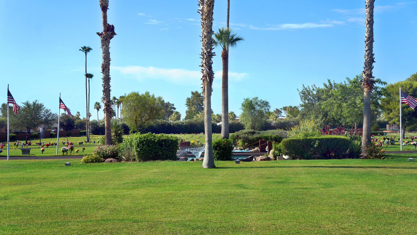 Cemetery grounds at Green Acres Mortuary & Cemetery