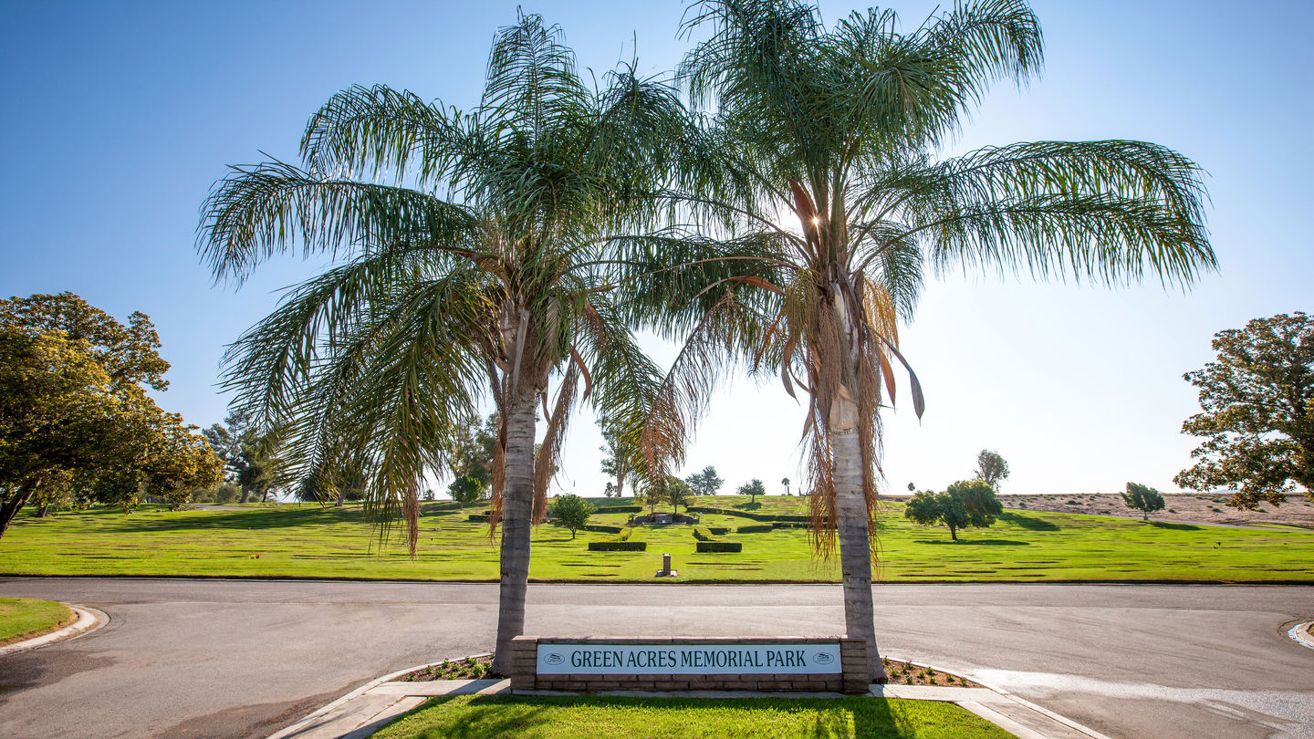 Cemetery grounds at Green Acres Memorial Park